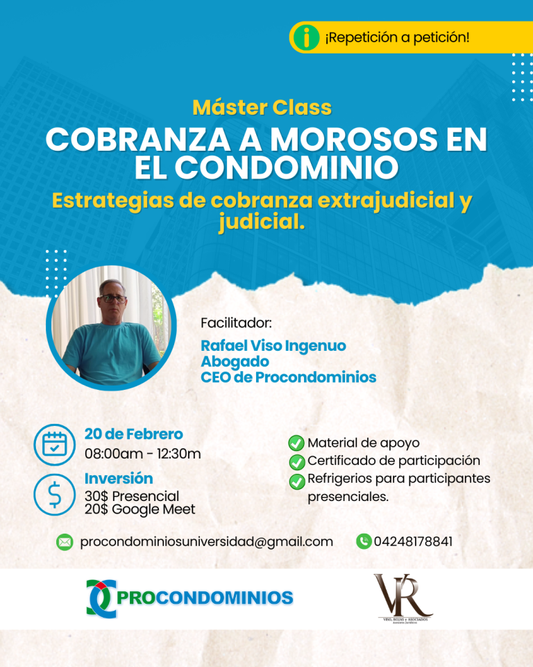 Máster class de cobranza a morosos