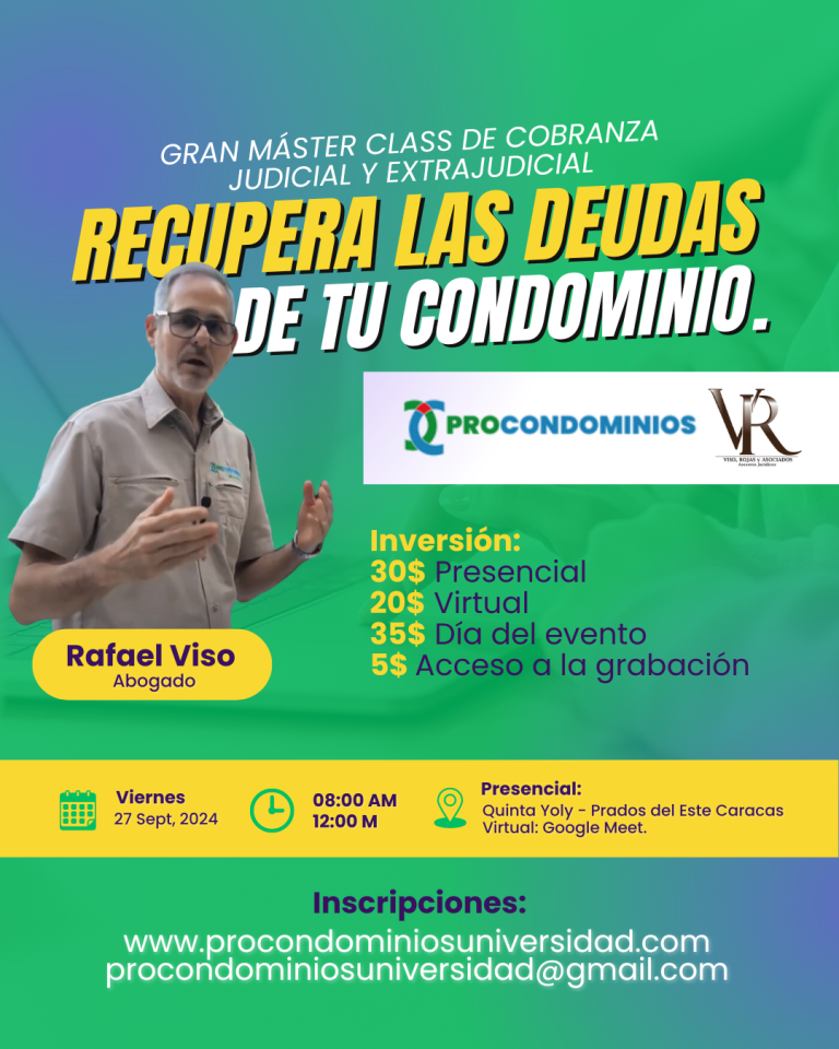Recupera las deudas de tu condominio – Másterclass de cobranza